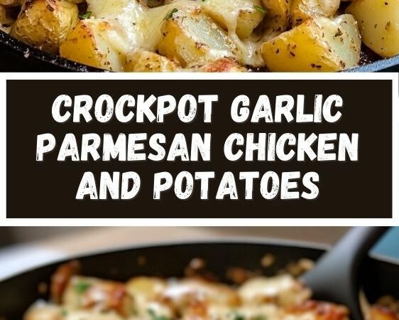 crockpot garlic parmesan chicken and potatoes